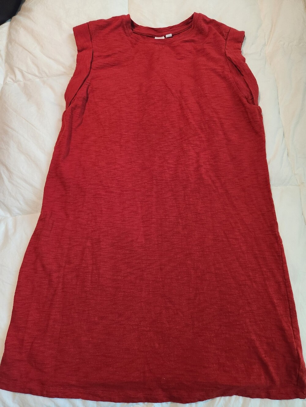 Gap Sleeveless Totmato Red Knit Shift Dress